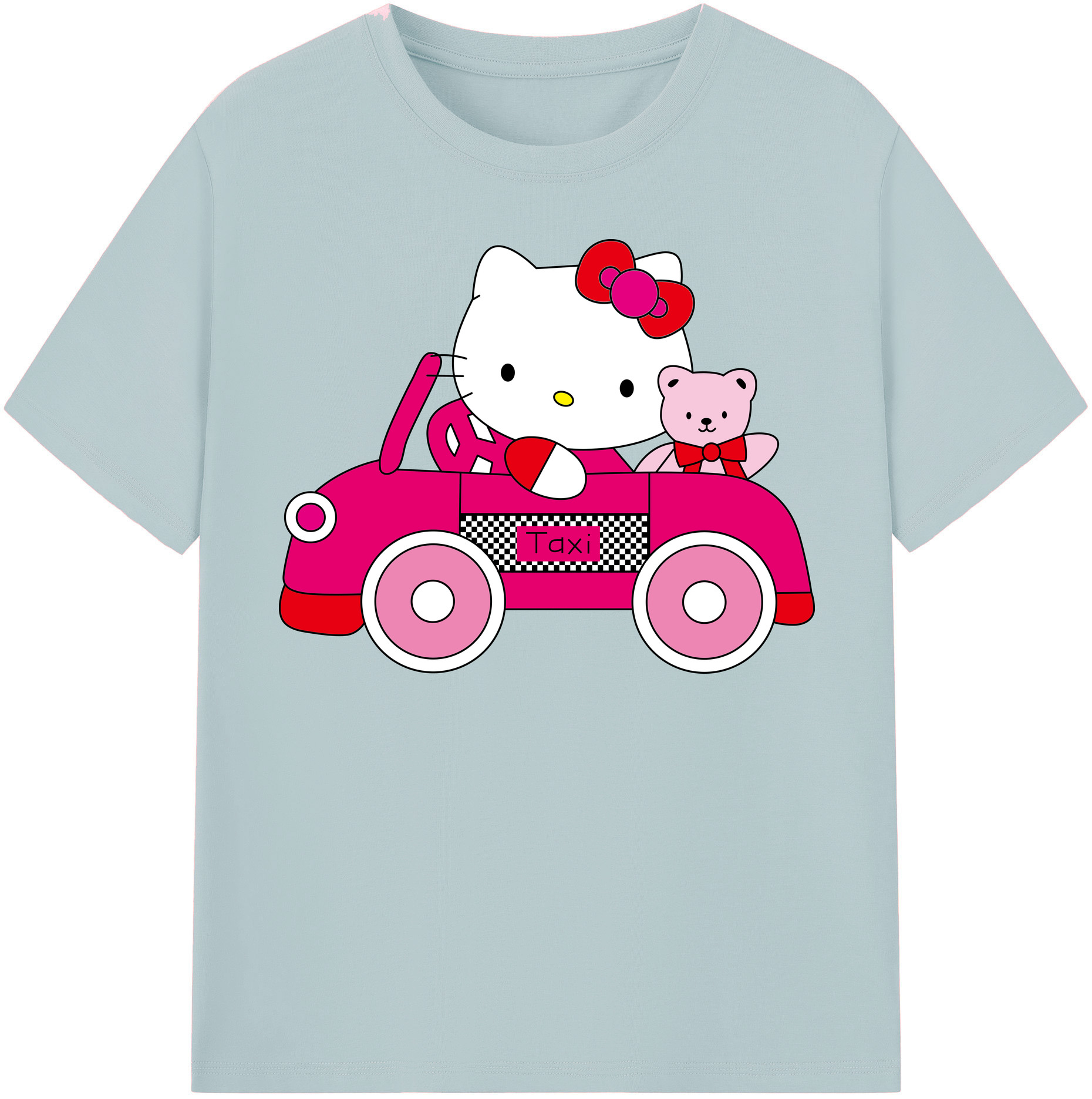 （画像用） Hello Kitty ハローキティ 綿100％半袖Tシャツ（フロントプリント）